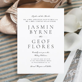 Invitación Elegante editable | Nombres clásicos | BODA