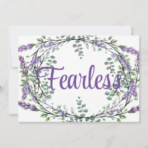Invitación Elegante edredón morado verde Eucalipto intrépido