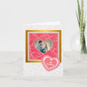 Invitación Elegante El día de San Valentín de Corazones Flora