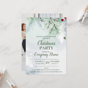 Invitación Elegante empresa Navidades de cócteles Fiesta Invi