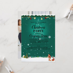 Invitación Elegante empresa Navidades de cócteles Fiesta Invi