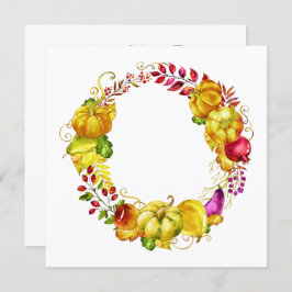 Invitación elegante en temporada de otoño