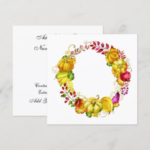 Invitación elegante en temporada de otoño