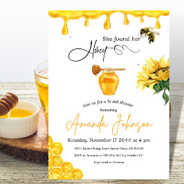 Invitación Elegante, Encontró Su Ducha De Novias De Abeja