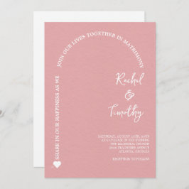 Invitación Elegante enmarcado en Boda de coral de luz religio