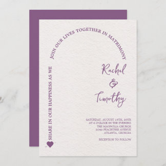 Invitación Elegante enmarcado en el Boda de Fe Hot Pink