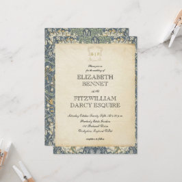 Invitación Elegante Era Regencia/Invitación a la Boda Antigua