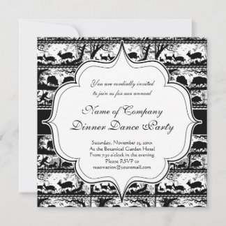Invitación Elegante escenario de caza alemán que corre ciervo