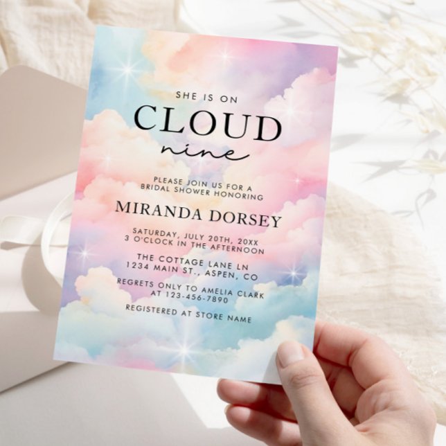 Invitación Elegante, Está En La Nueve Ducha Bridal (Subido por el creador)