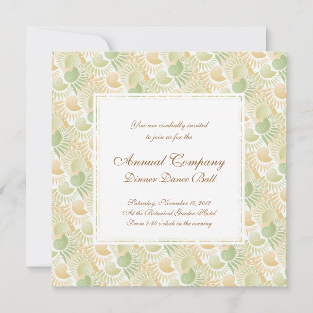 Invitación Elegante estilo Art Déco Retro Rotando la Moda de  (Anverso)