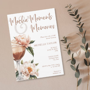 Invitación Elegante estilo moderno Mocha Mousse Boho Earth To