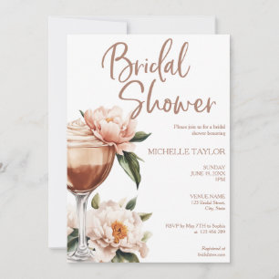 Invitación Elegante estilo moderno Mocha Mousse Boho Earth To