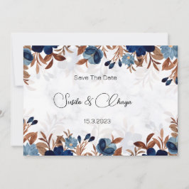 Invitación elegante estilo moderno Royal Blue