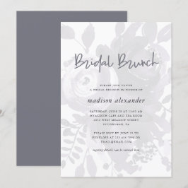 Invitación Elegante estilo vintage Brunch de novia floral