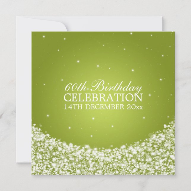 Invitación Elegante estrella de fiesta de cumpleaños número 6 (Anverso)