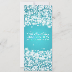 Invitación Elegante Estrella de la Fiesta de Cumpleaños 60 Es