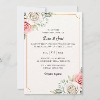 Invitación Elegante Eucalyptus Boda simple