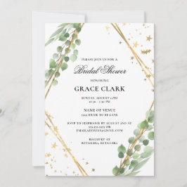 Invitación Elegante Eucalyptus Bridal Shower