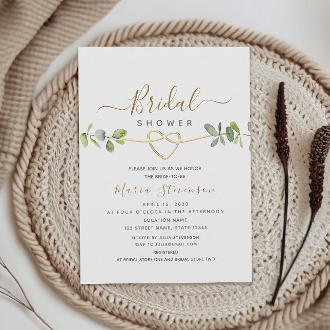 Invitación Elegante Eucalyptus Bridal Shower (Subido por el creador)