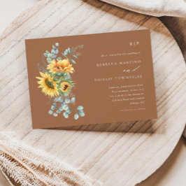 Invitación Elegante Eucalyptus Fall Boho Boda