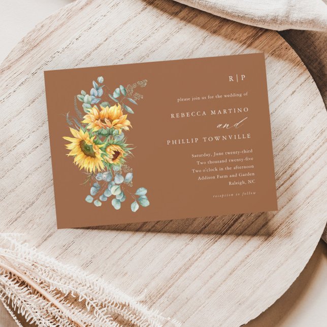 Invitación Elegante Eucalyptus Fall Boho Boda (Subido por el creador)