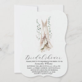 Invitación Elegante Eucalyptus Greenery Bridal Shower