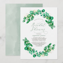 Elegante Eucalyptus Greenery Bridal Shower