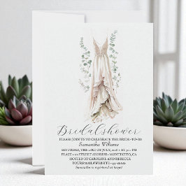 Invitación Elegante Eucalyptus Greenery Bridal Shower