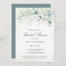 Elegante Eucalyptus Greenery Bridal Shower