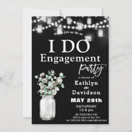 Invitación Elegante Eucalyptus Greenery I Do Engagement Party