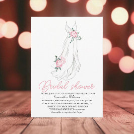 Invitación Elegante Eucalyptus Peonies Floral Bridal Shower