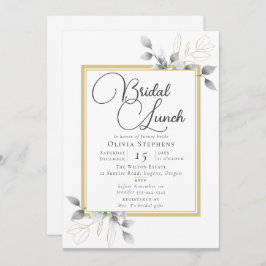 Invitación Elegante Eucalyptus Winter Bridal Shower Lunch