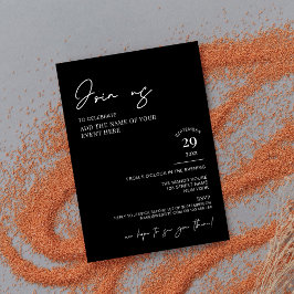 Invitación Elegante evento corporativo de escritura simple ne