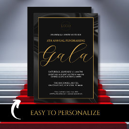 Invitación Elegante evento de recaudación de fondos de Gala N