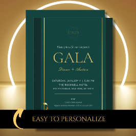Invitación Elegante evento de recaudación de fondos de la Gal