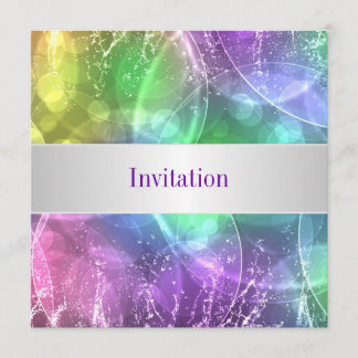 Invitación Elegante evento especial de cumpleaños "Burbujas d