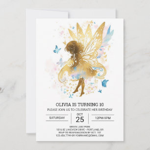 Invitación Elegante Fairycore Birthday Bliss