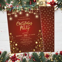 Elegante Fiesta Corporativa de Navidad Casa Rojo D