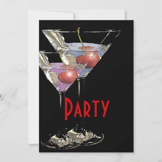 Invitación Elegante fiesta corporativo (Anverso)