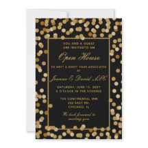 Elegante Fiesta corporativo de oro negro