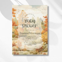 Elegante Fiesta de Baby Shower con Acuarela de Bos