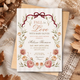 Invitación Elegante Fiesta de Bienvenida de Otoño Floral