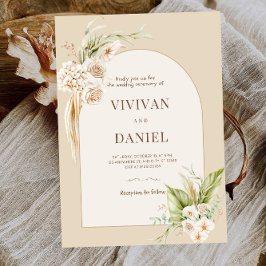 Invitación Elegante Fiesta de Boda de Flores de Verano