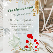 Elegante Fiesta de Boda de Navidad con Nieve