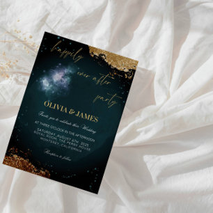 Invitación Elegante fiesta de bodas "Feliz siempre después de