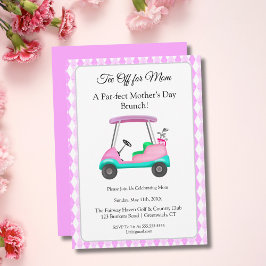 Invitación Elegante fiesta de brunch de golf para el Día de l