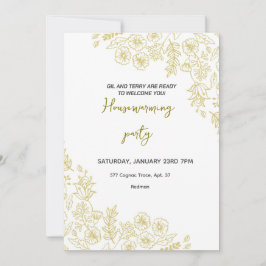 Invitación Elegante fiesta de calentamiento de la casa