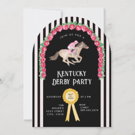 Invitación Elegante Fiesta de carreras de caballos Derby