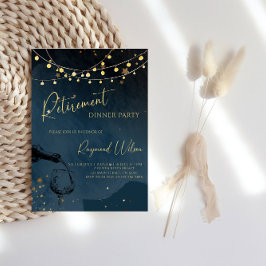 Invitación Elegante Fiesta de cena de jubilación