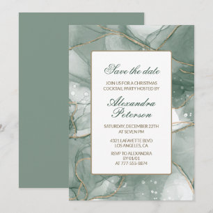 Invitación Elegante fiesta de cóctel de Navidad, guarde la fe